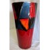 POOLE POTTERY STUDIO ABSTRACT GEOMETRIC DESIGN 35cm CONICAL VASE by ALAN WHITE